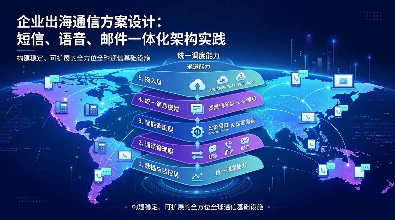 企业出海通信方案设计：短信、语音、邮件一体化架构实践