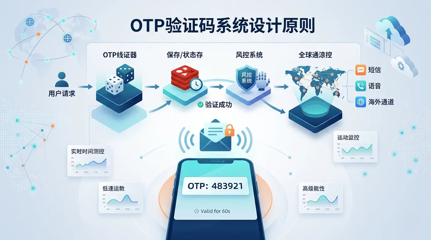 OTP验证码系统设计原理：从短信验证码到全球OTP认证架构解析