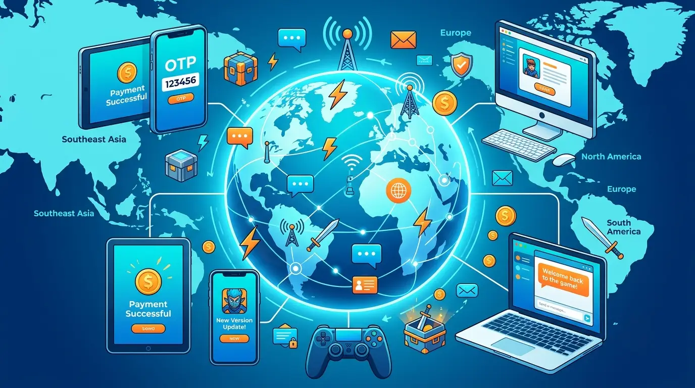 Game Industry Global Communication Solutions: High-Availability International SMS and Multi-Channel Reach