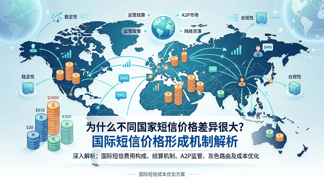 为什么不同国家短信价格差异很大？国际短信价格形成机制解析