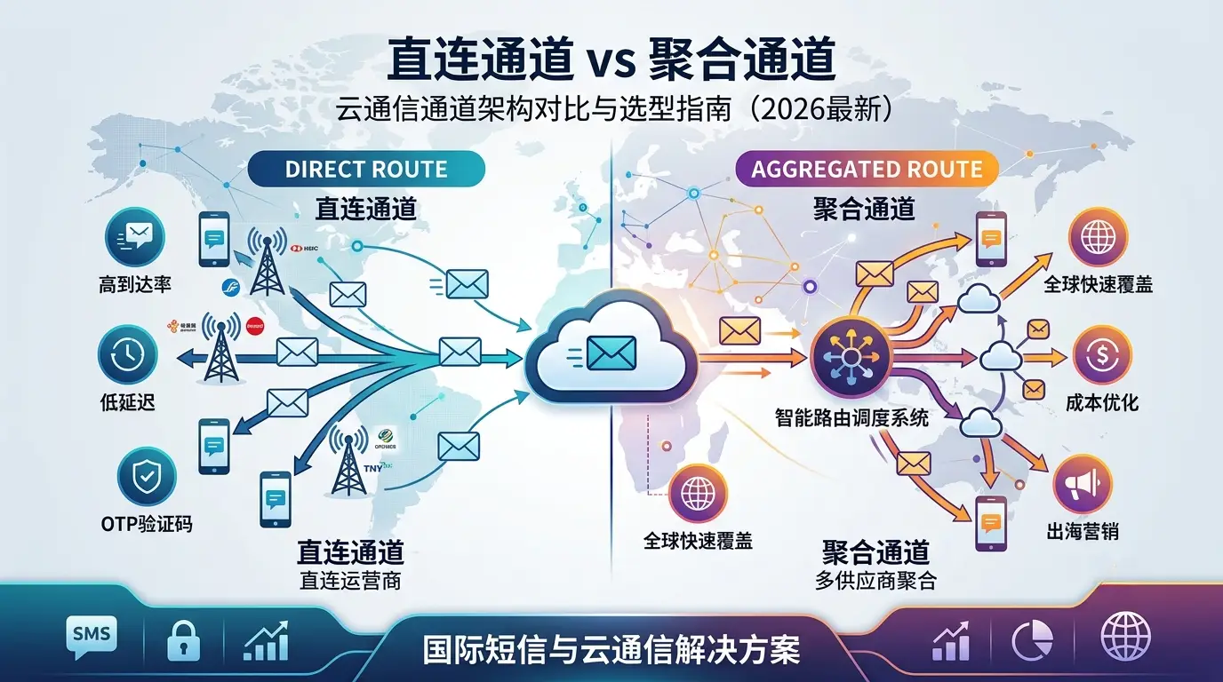 Direct Route vs Aggregated Route: Cloud Communication Channel Architecture Comparison and Selection Guide (2026 Update)