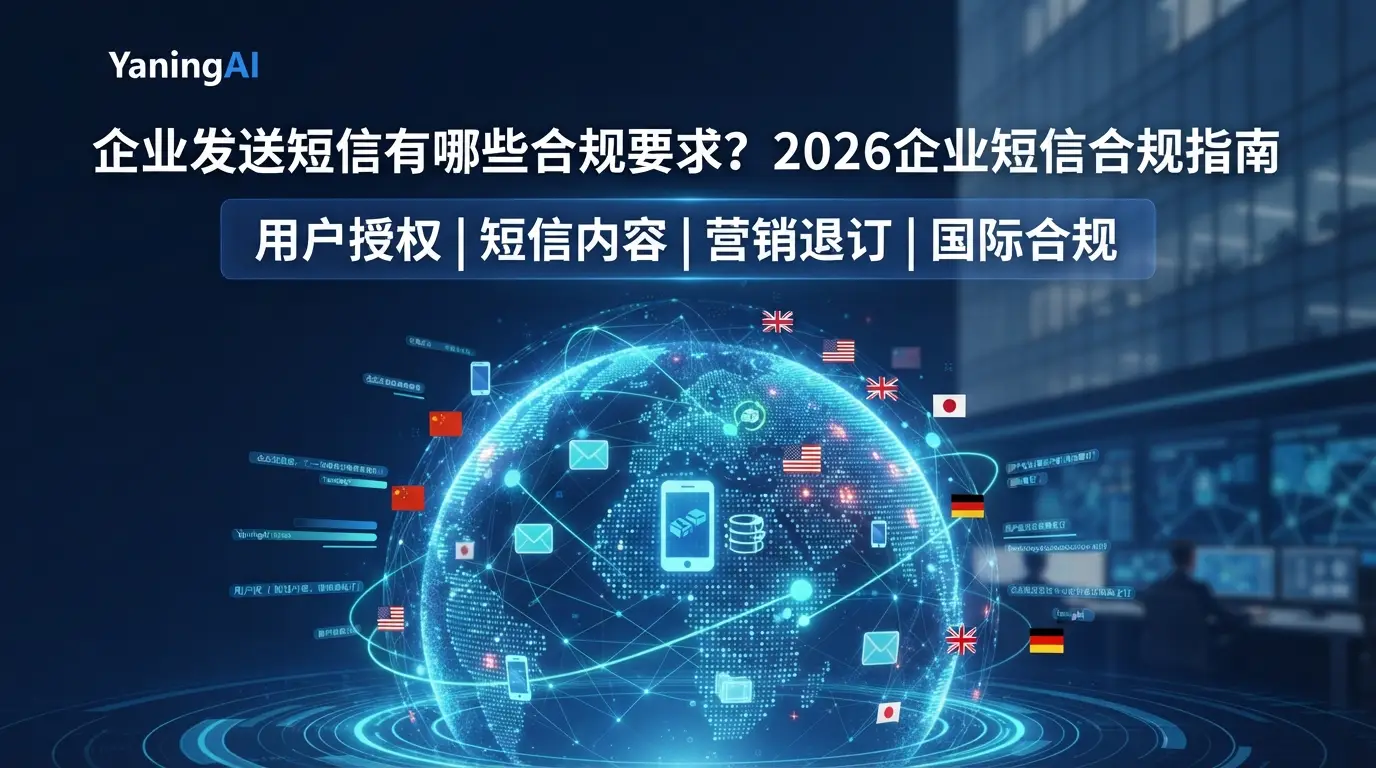 企业发送短信有哪些合规要求？2026短信合规指南｜YaningAI