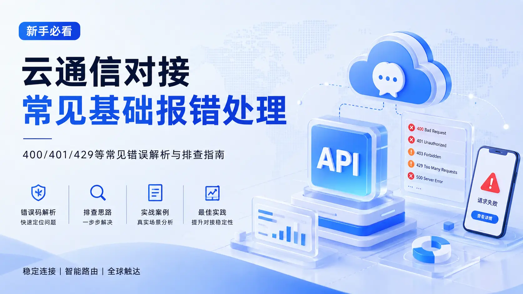 Cloud Communication API Error Handling Guide: 400, 401, 429 and Webhook Troubleshooting