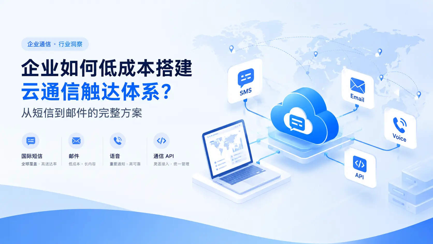 企业如何低成本搭建云通信触达体系？从短信到邮件的完整方案